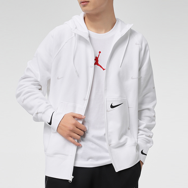 Мужская куртка Nike Sportswear Swoosh (белый) — фото 4
