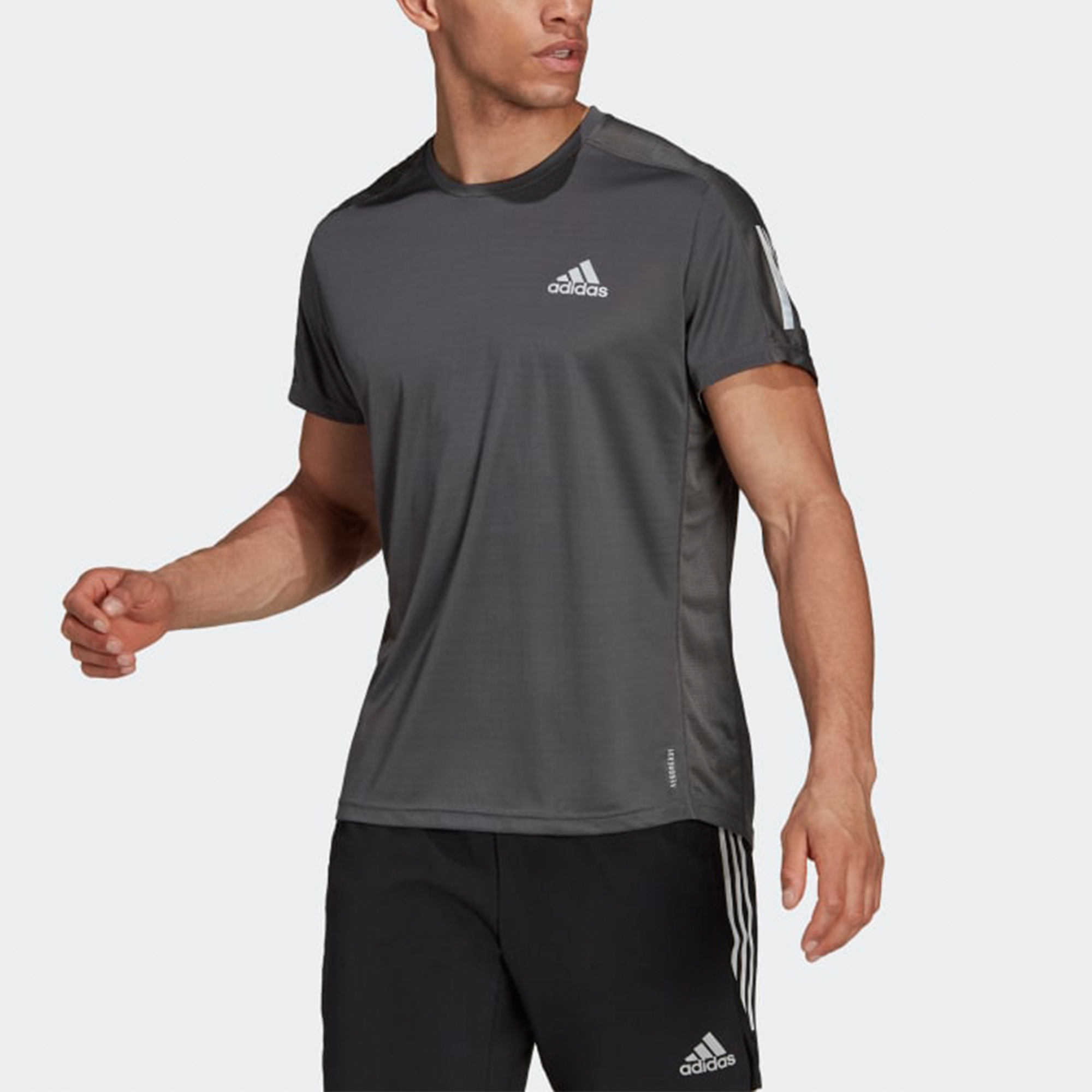 Adidas Running T Shirt Men’s Dark Gray