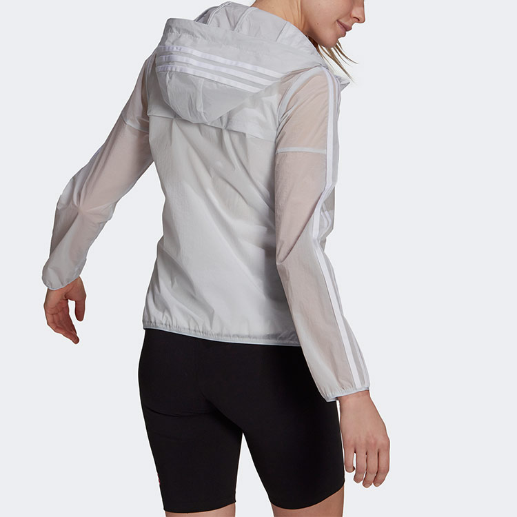 Женская куртка adidas Windbreaker (синяя) — фото 4