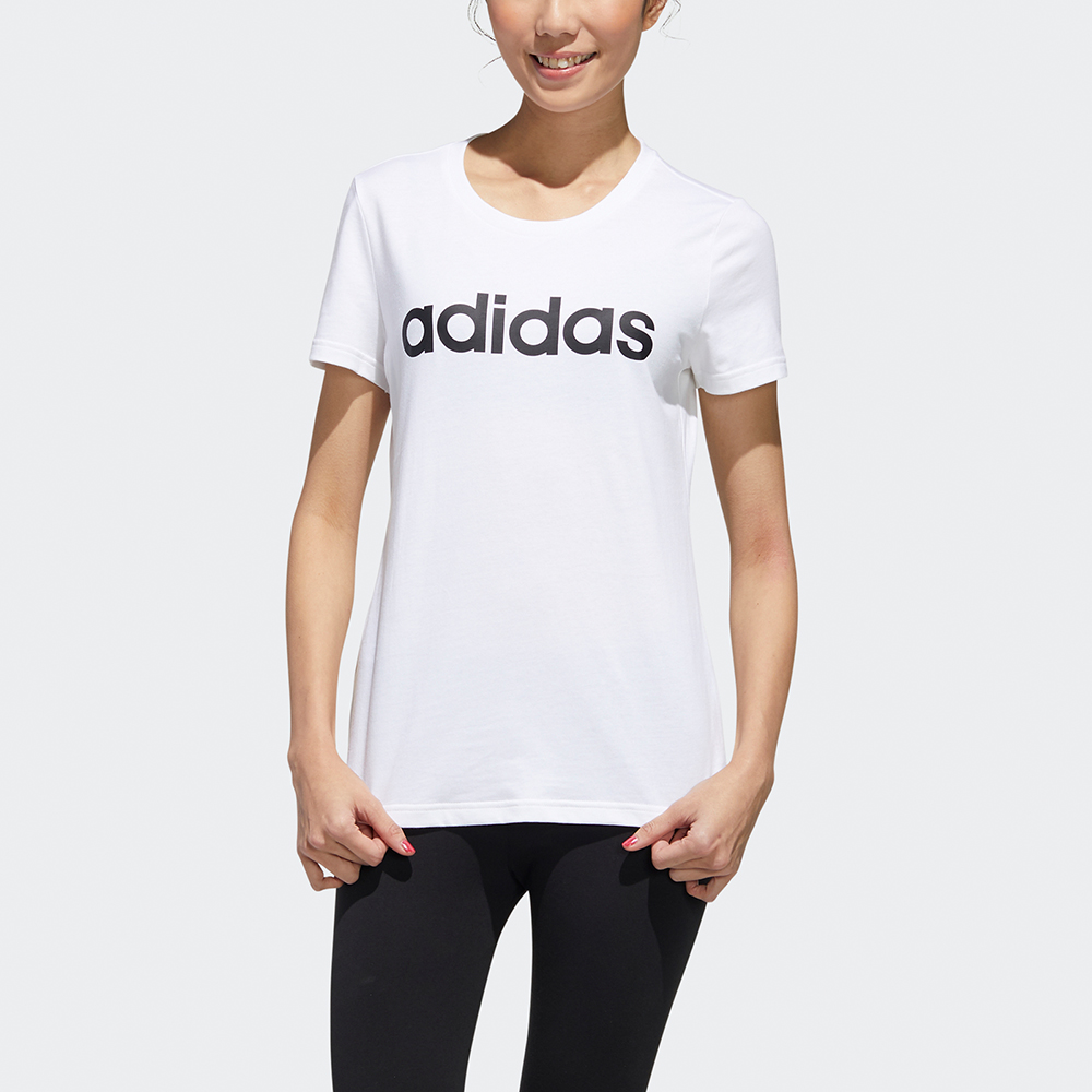 Женские футболка adidas neo (белый) — фото 3