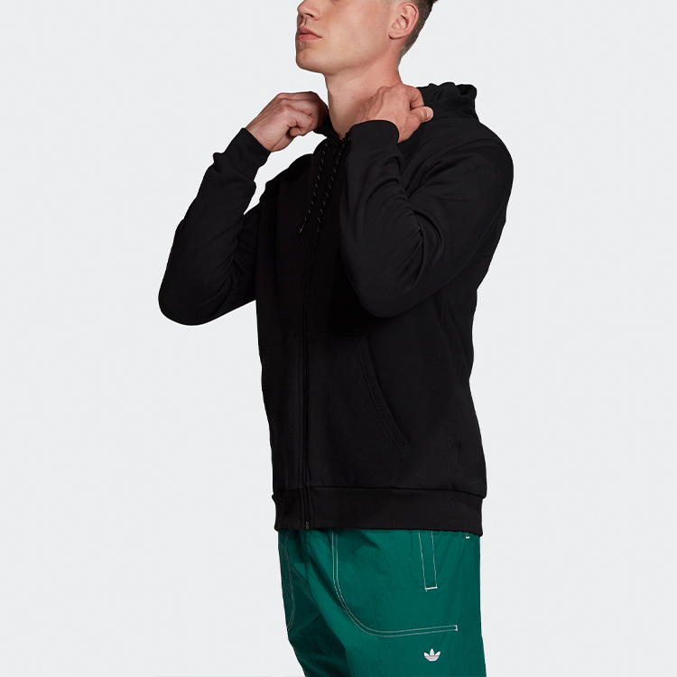 Мужские куртка adidas originals ADV Logo FZH (черный) — фото 5