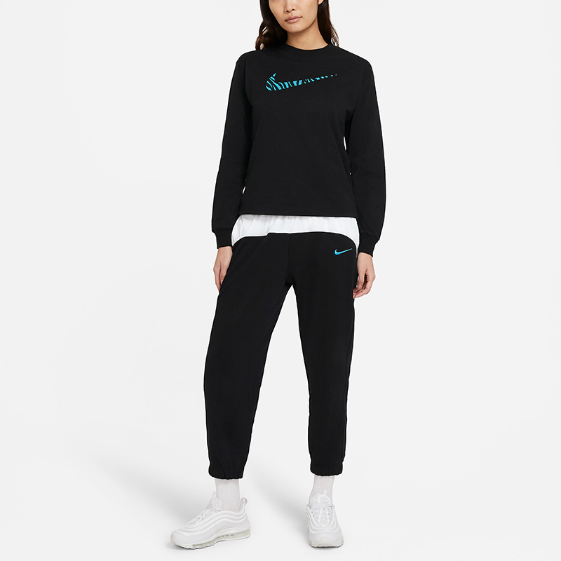 Женское худи Nike Sportswear Icon Clash (черное) — фото 3