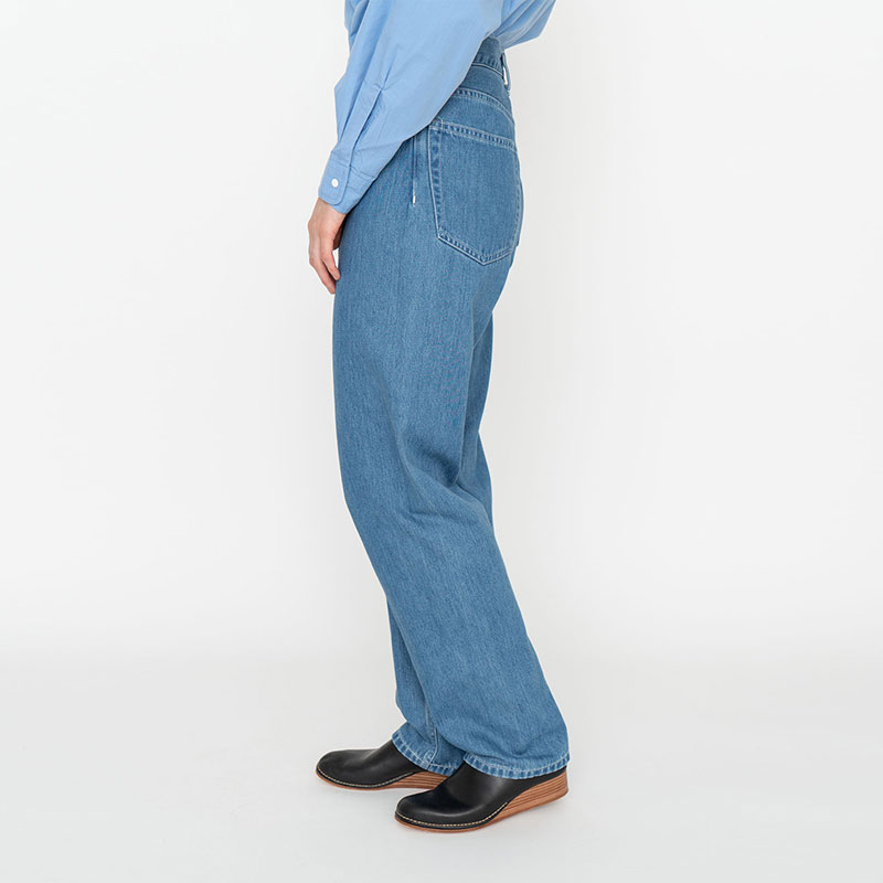 Джинсы nanamica Pockets Straight Denim Pants (синие) — Темно-синий — фото 5