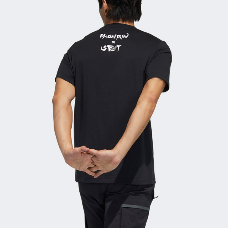 Футболка adidas Zjy Gfx Ss Tee1 (черная) — фото 3