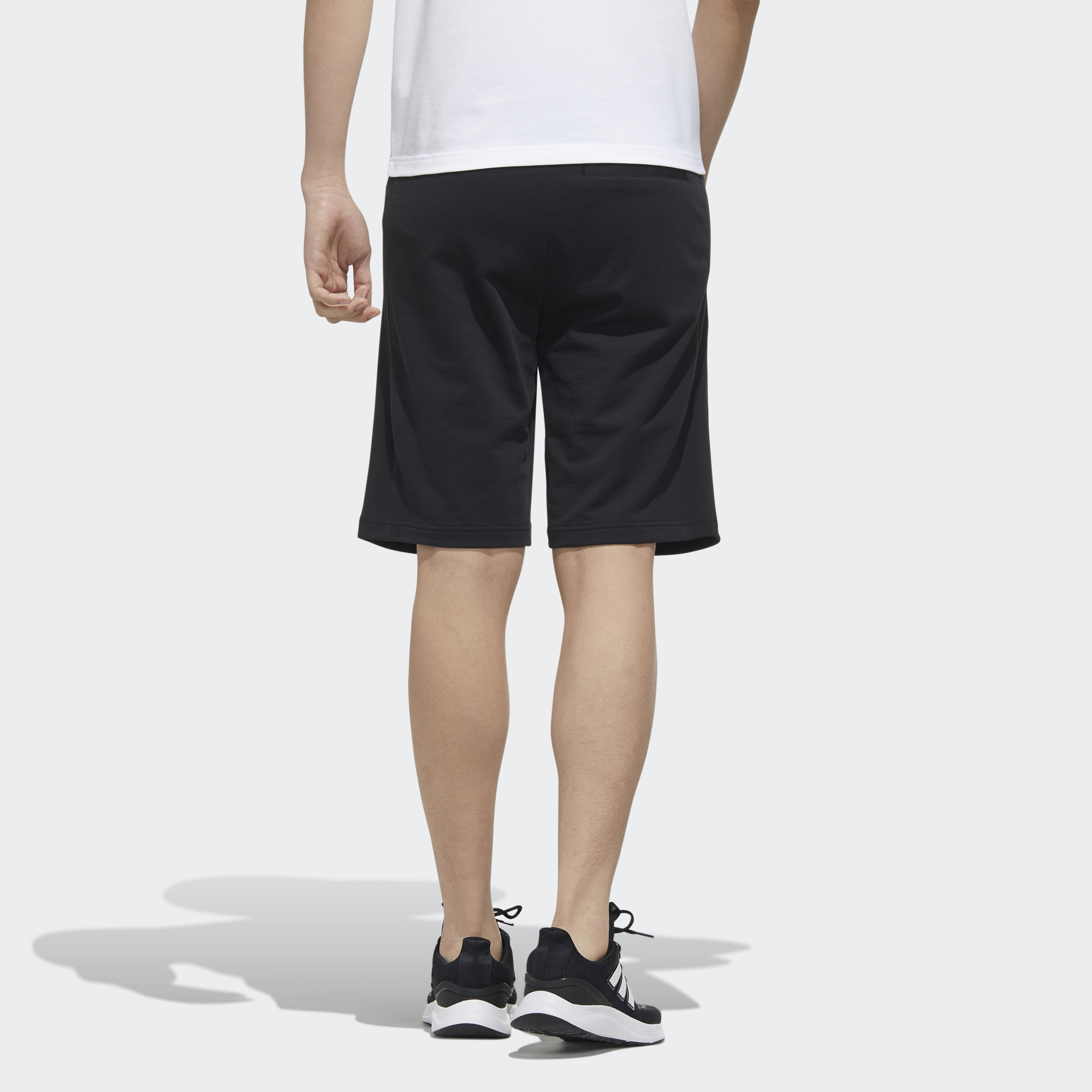 Мужские шорты adidas neo (черные) — фото 4