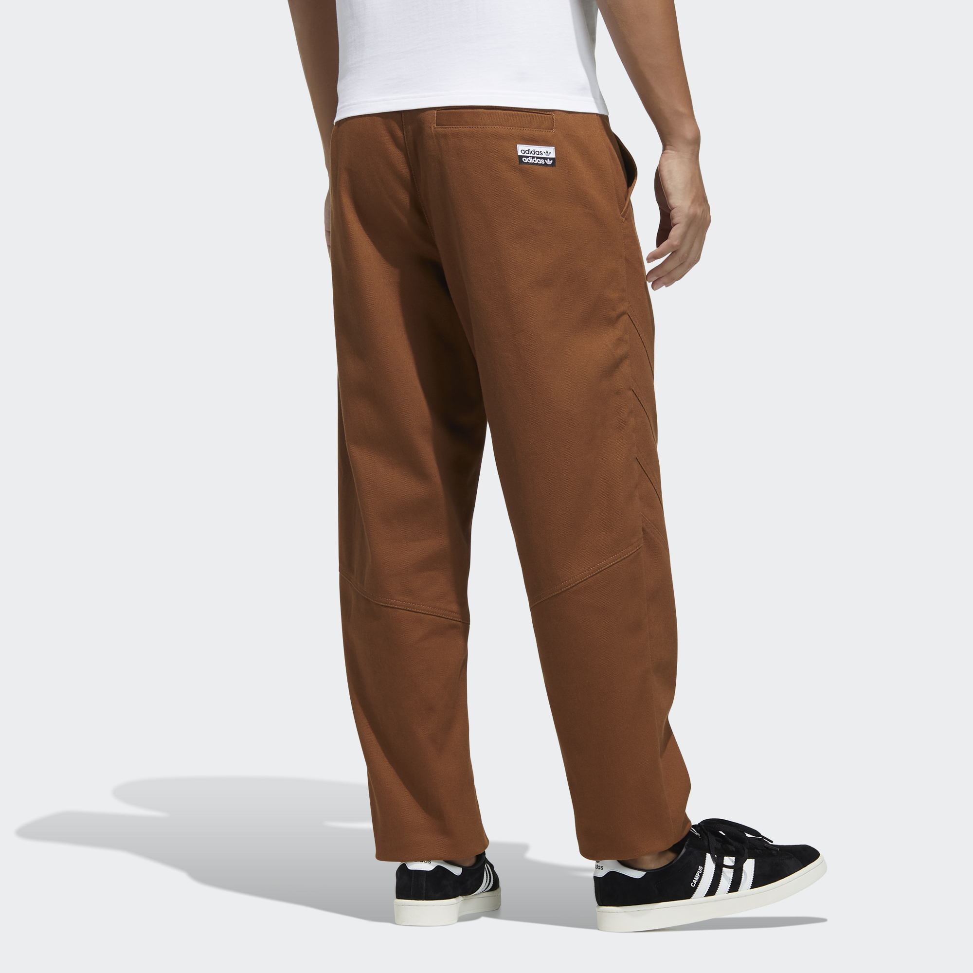 Мужские штаны adidas originals Logo (коричневые) — фото 3