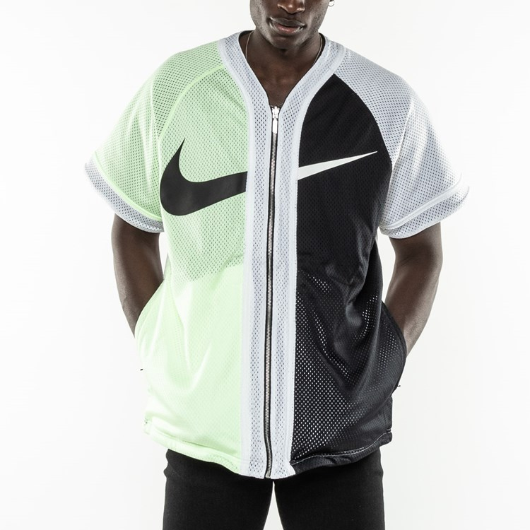 Мужские куртка Nike (черно-бело-желтый) — фото 5