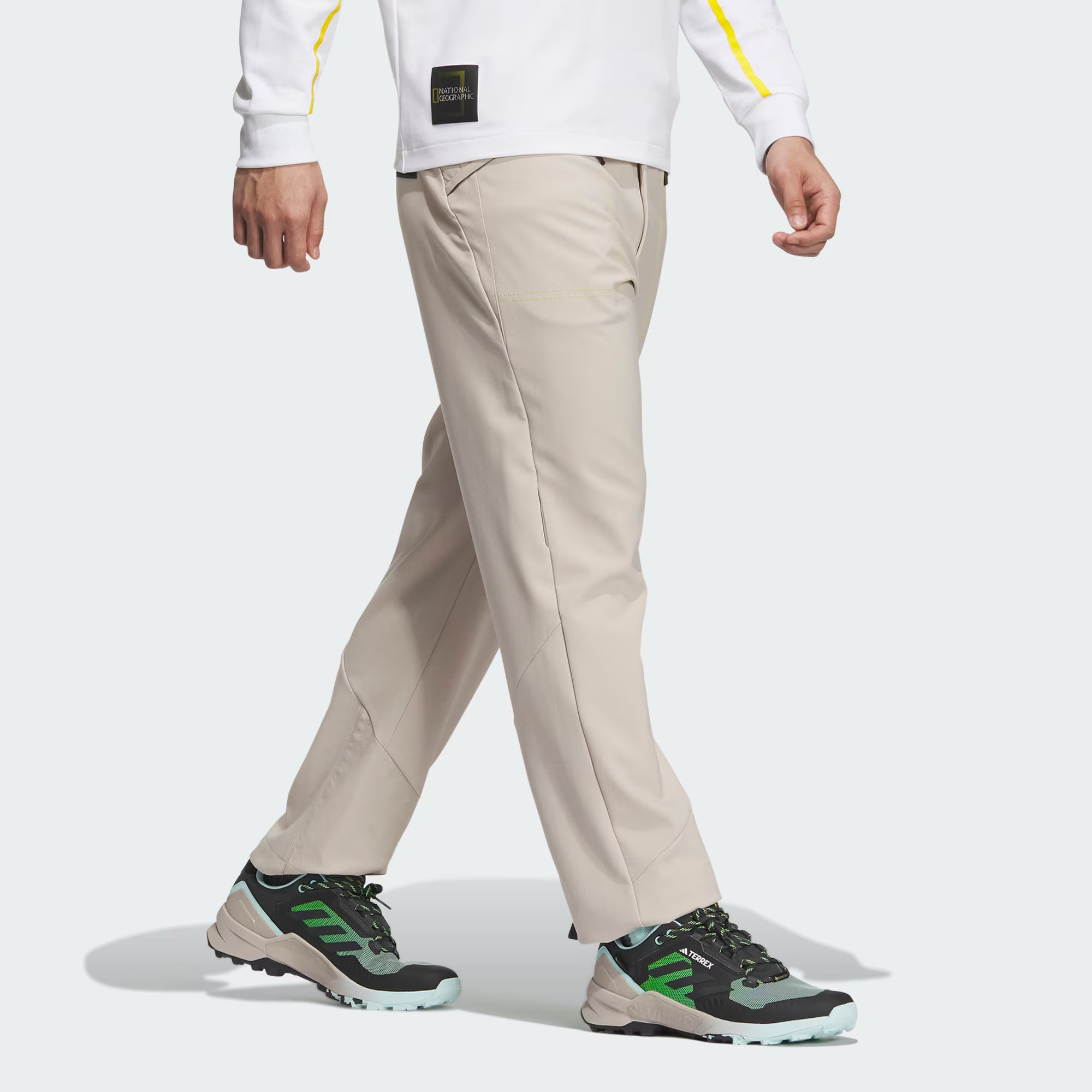 Adidas National Geographic Co Branded Section Sports Pants Men’s Light Umber Moderate