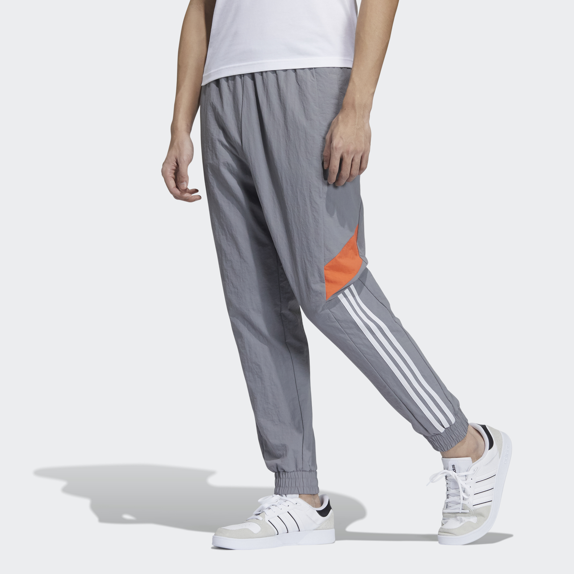 Мужские штаны adidas neo logo (серый) — фото 2