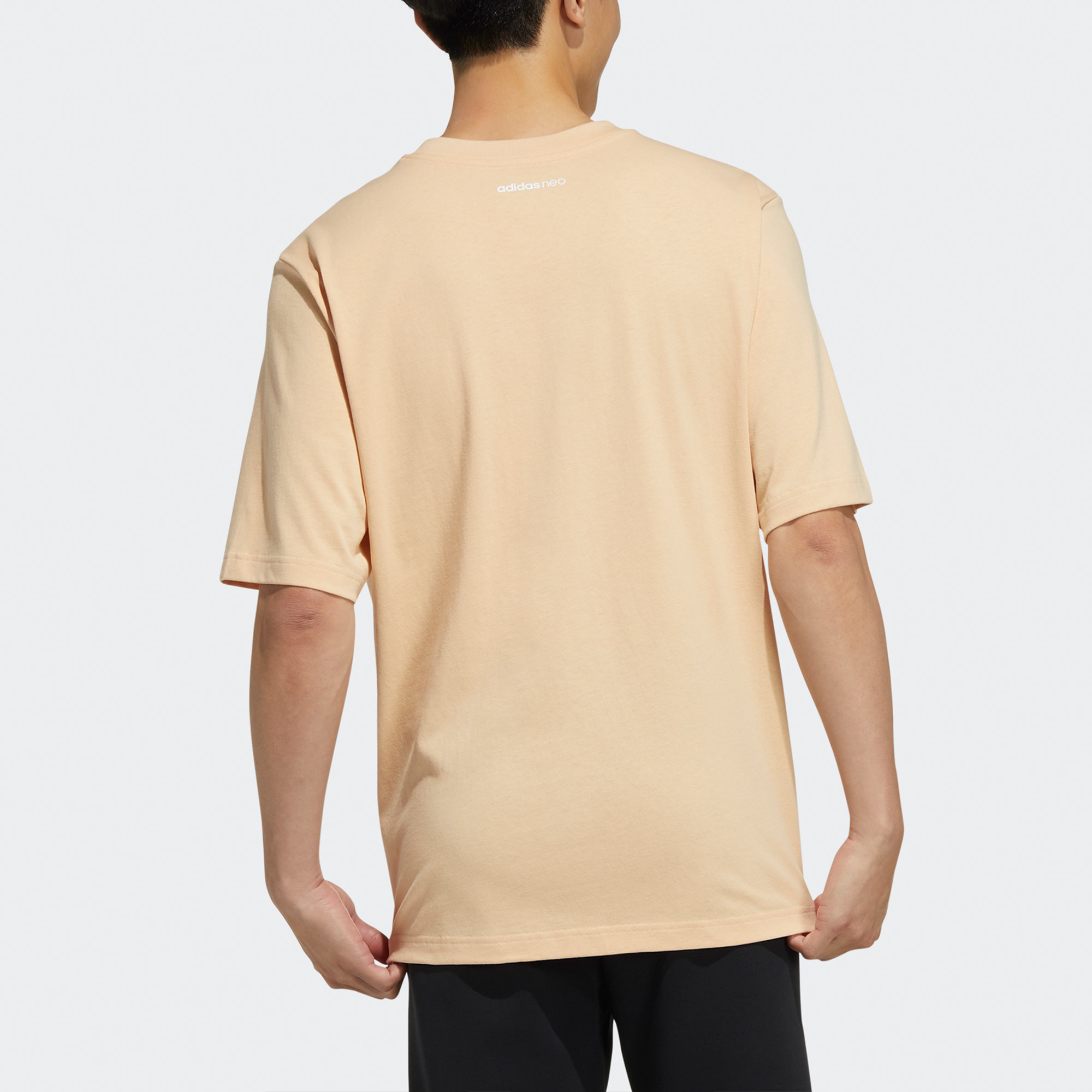 Мужская футболка adidas neo M BQFD TEE 3 (янтарная) — фото 2