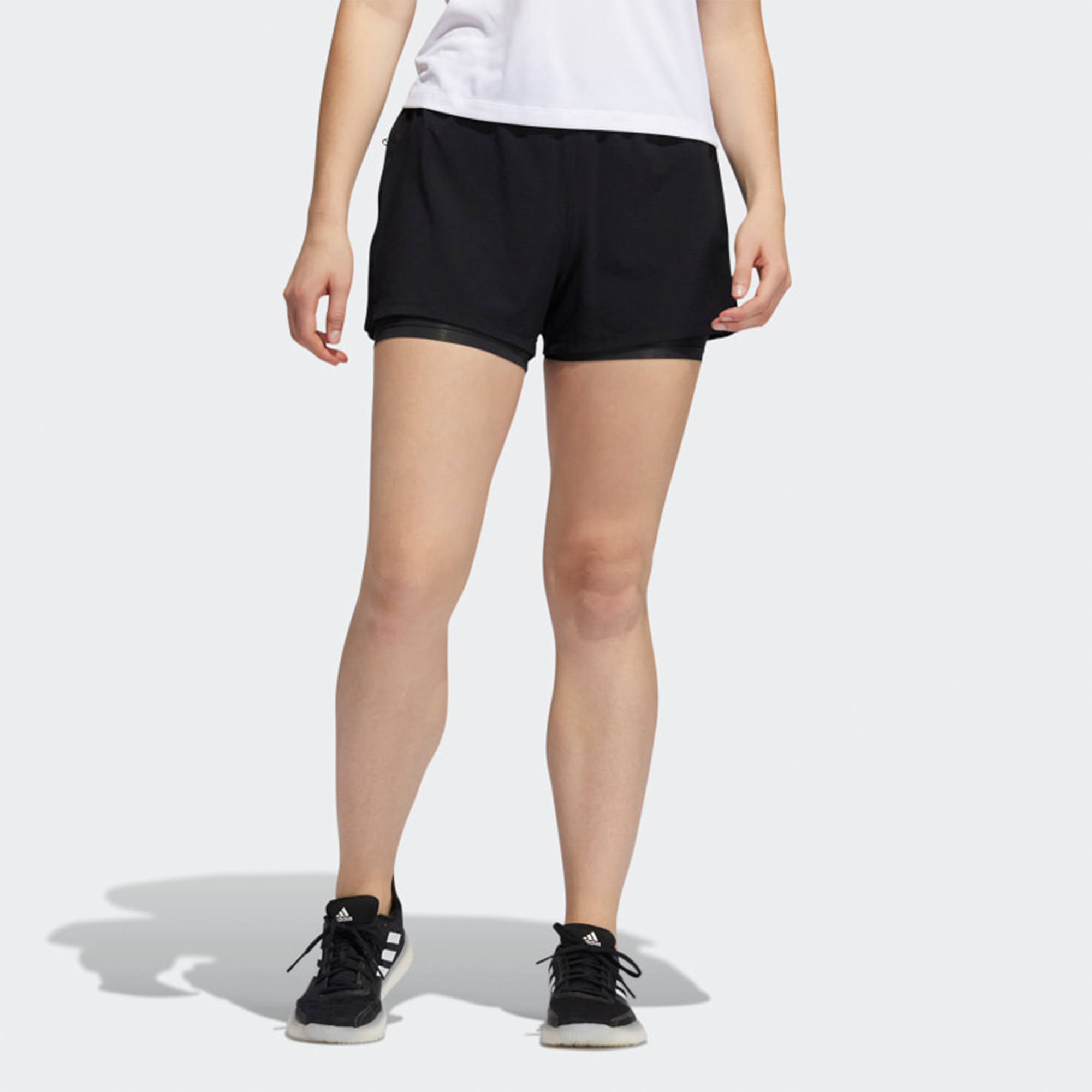 Женские шорты adidas Trng Shor H.rdy (черные) — фото 2