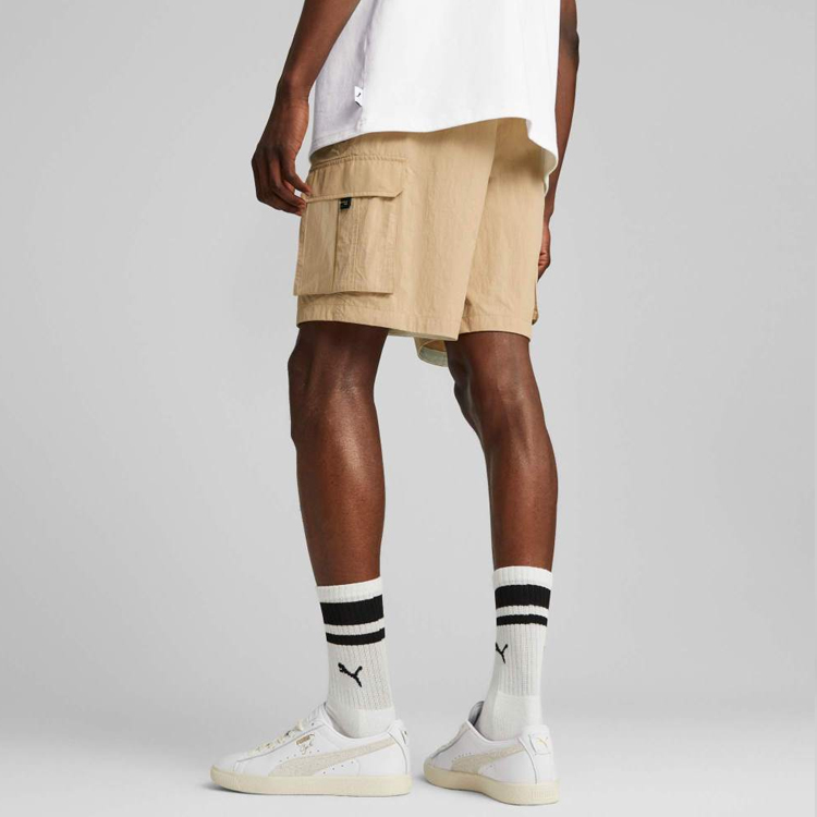 PUMA Mmq Series Sports Shorts Unisex Desert Yellow Moderate