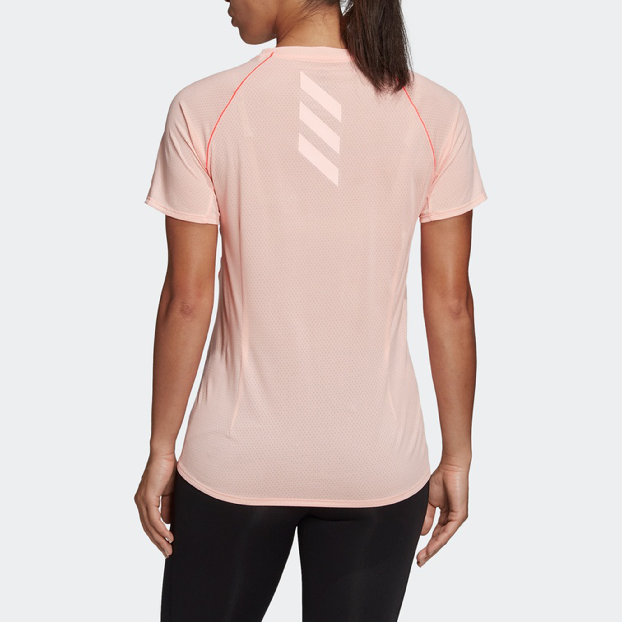 Adidas Raglan Sleeve Running T Shirt Women’s Pink