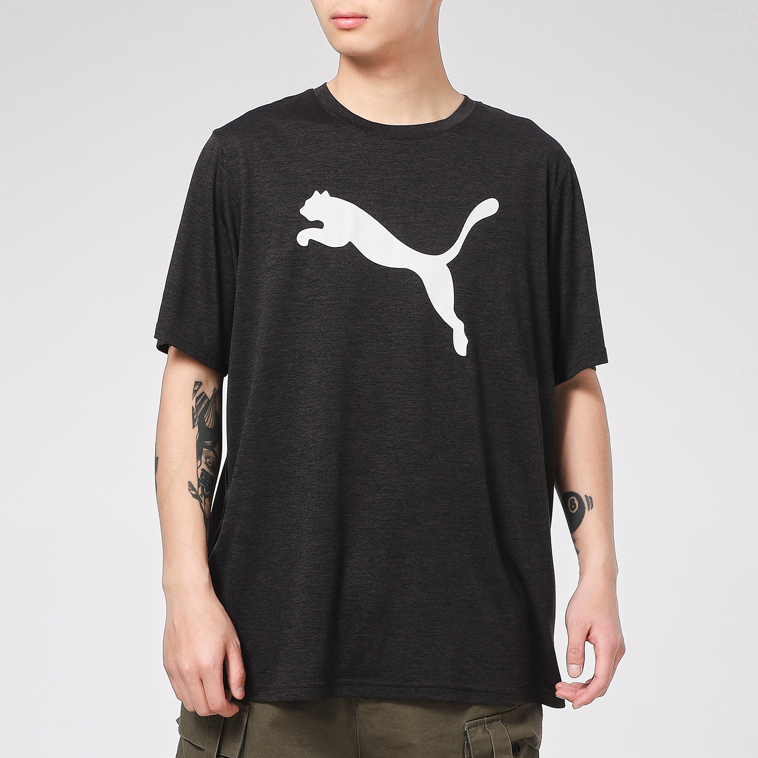 Мужская футболка PUMA Training Tee (черная) — фото 3