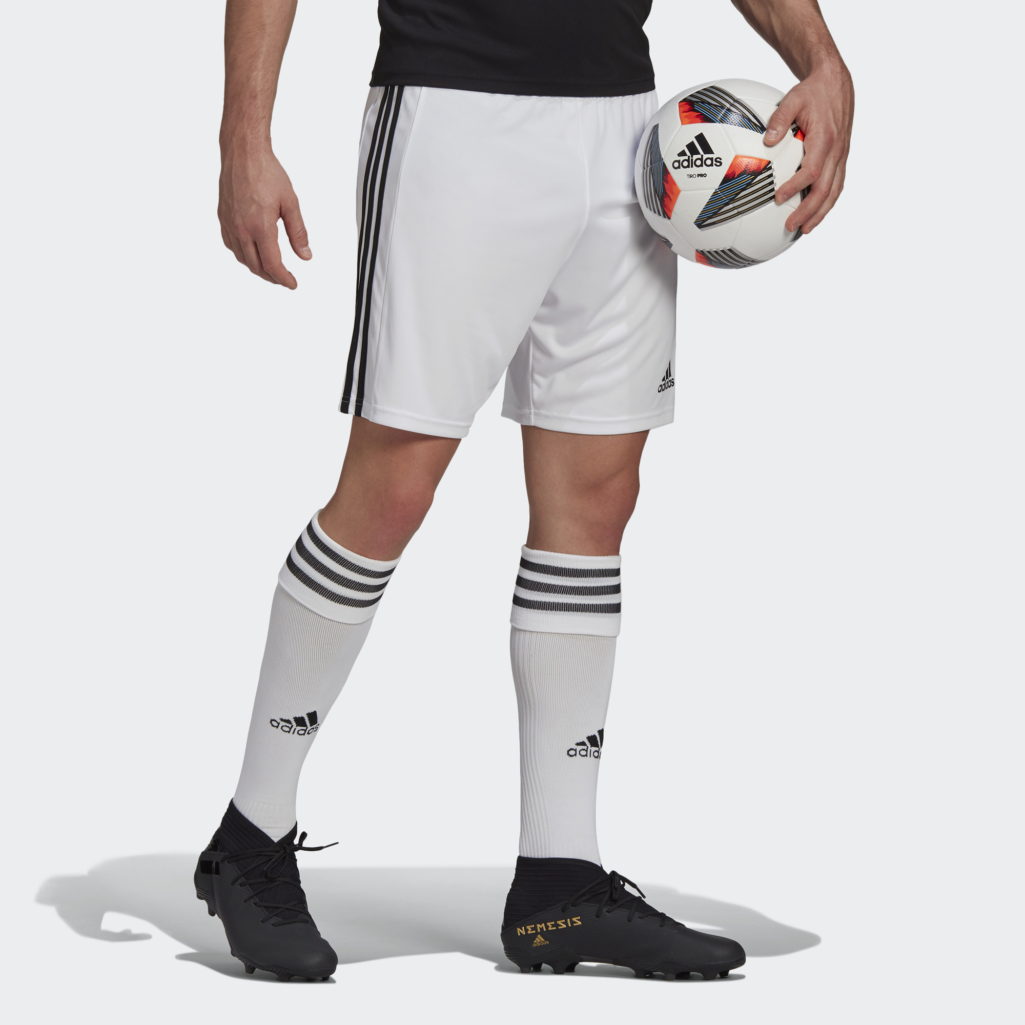 Мужские шорты adidas Squad 21 Sho (белые) — фото 3