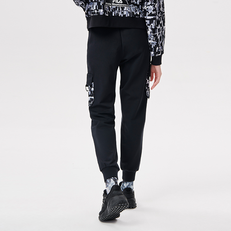 FILA FUSION X White Mountaineering FILA FUSION Hakusan L Collaboration Collection Sports Pants Women’s Pitch Black Moderate