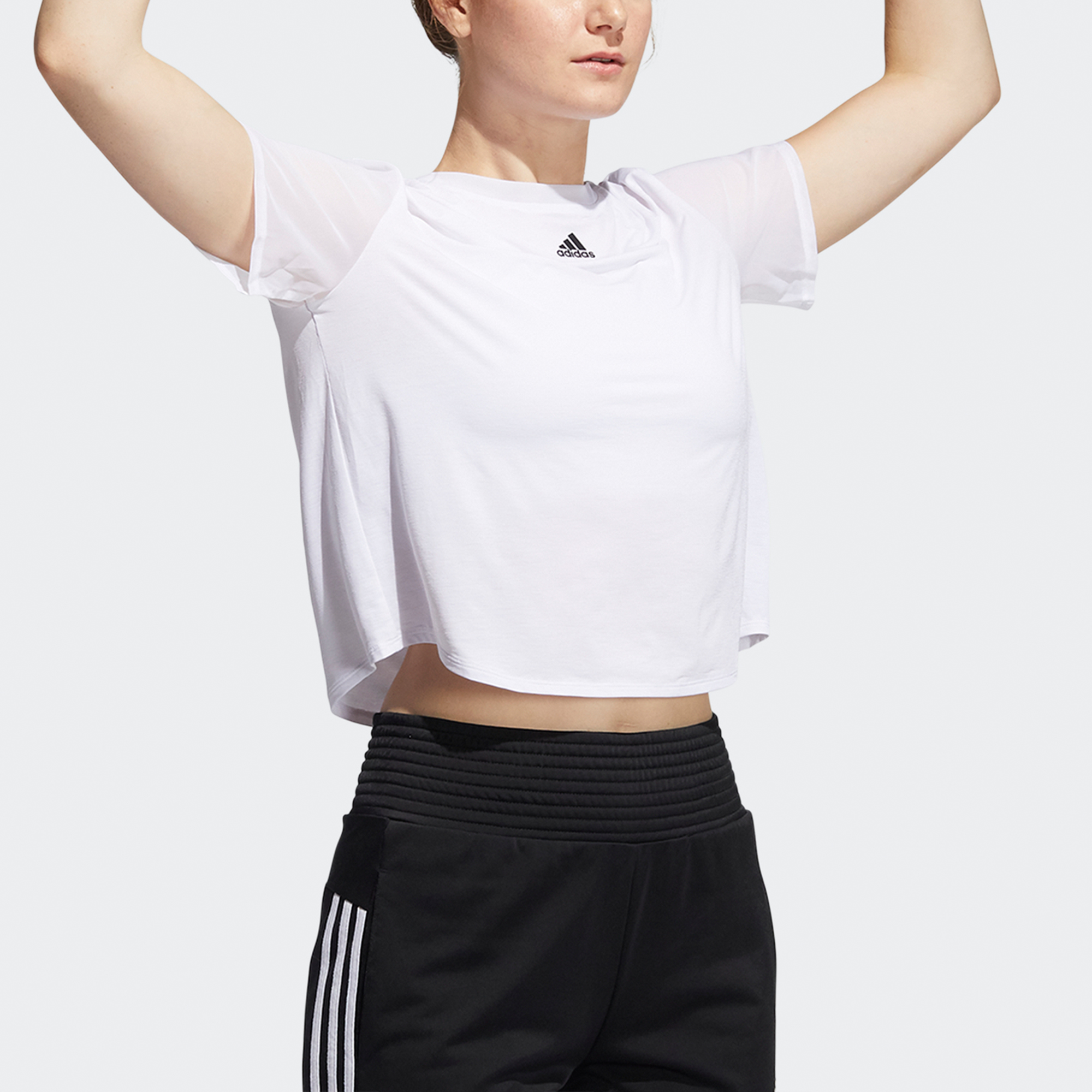 Женская футболка adidas Dance Tee (белая) — фото 4
