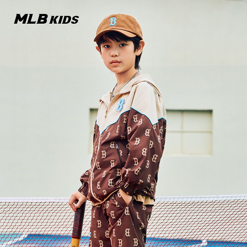 Куртка MLB FW23 (коричнево-бежевая) — фото 3