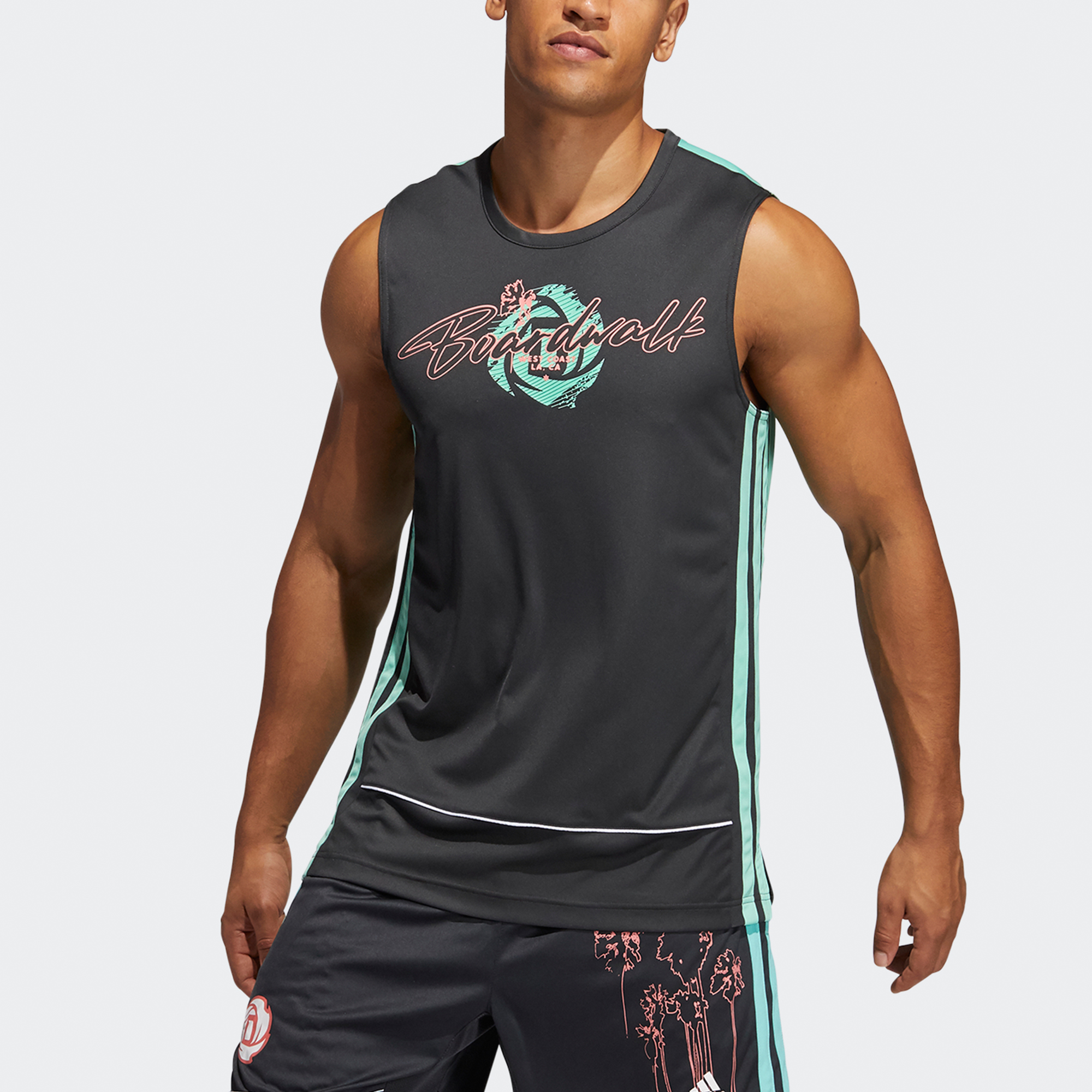 Adidas Basketball Jerseys Men’s Black Moderate Straight Fit
