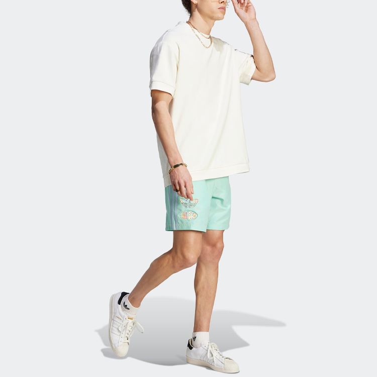 Adidas Originals Enjoy Summer Sports Shorts Men’s Simple Green