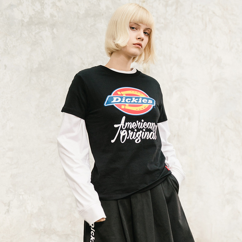 Женская футболка Dickies SS21 Logo T (черный) — фото 2