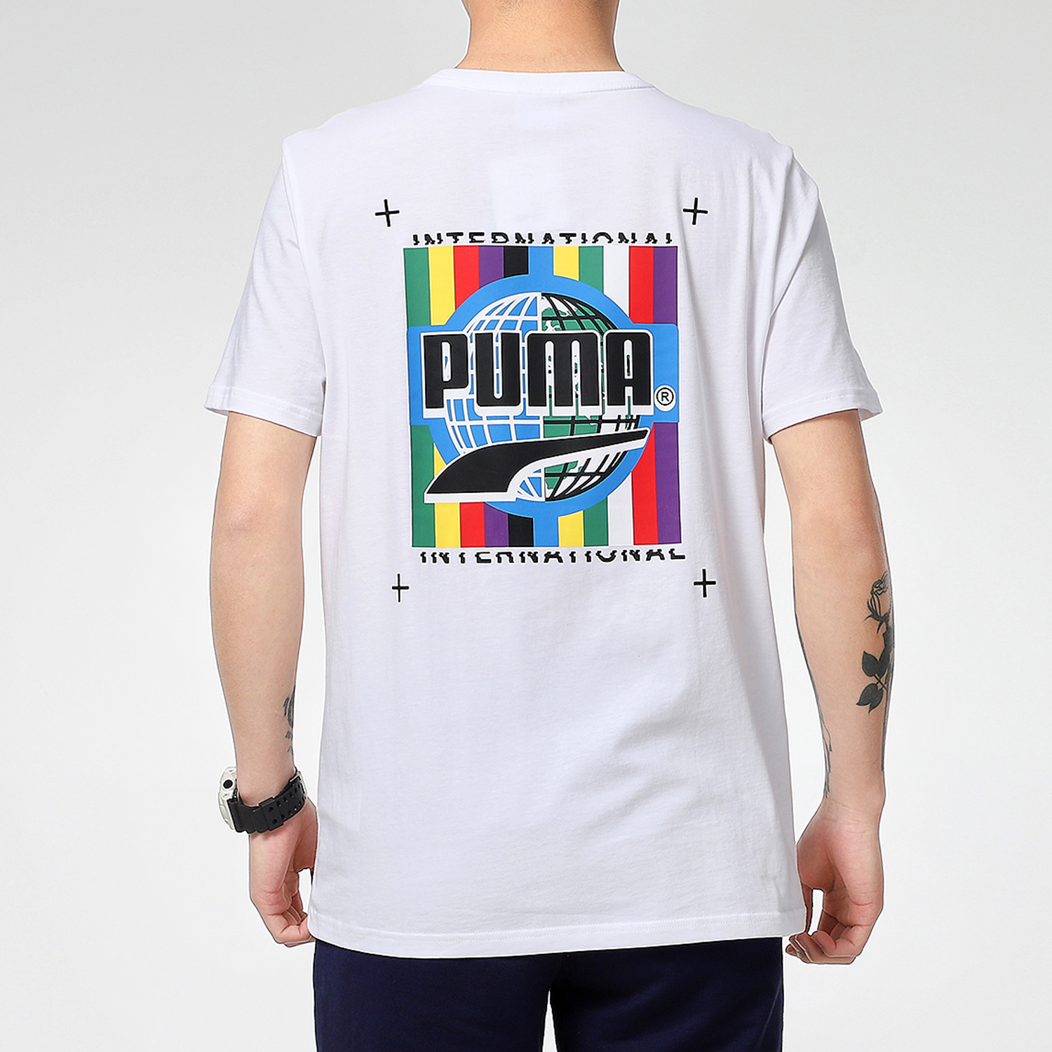 Мужская футболка PUMA (белая) — фото 5