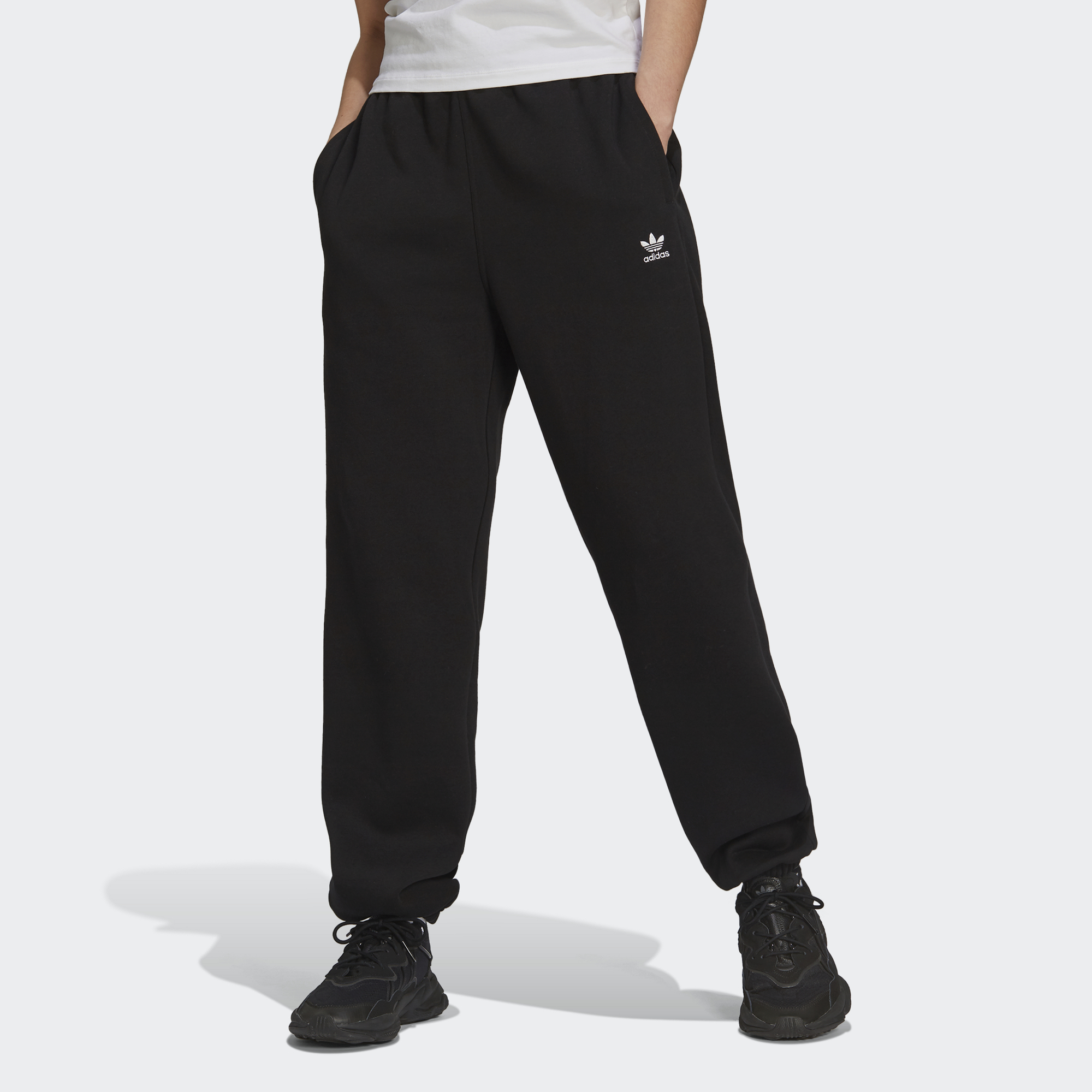 Adidas Originals Casual Windproof Fleece Lined Sports Pants Women’s Black