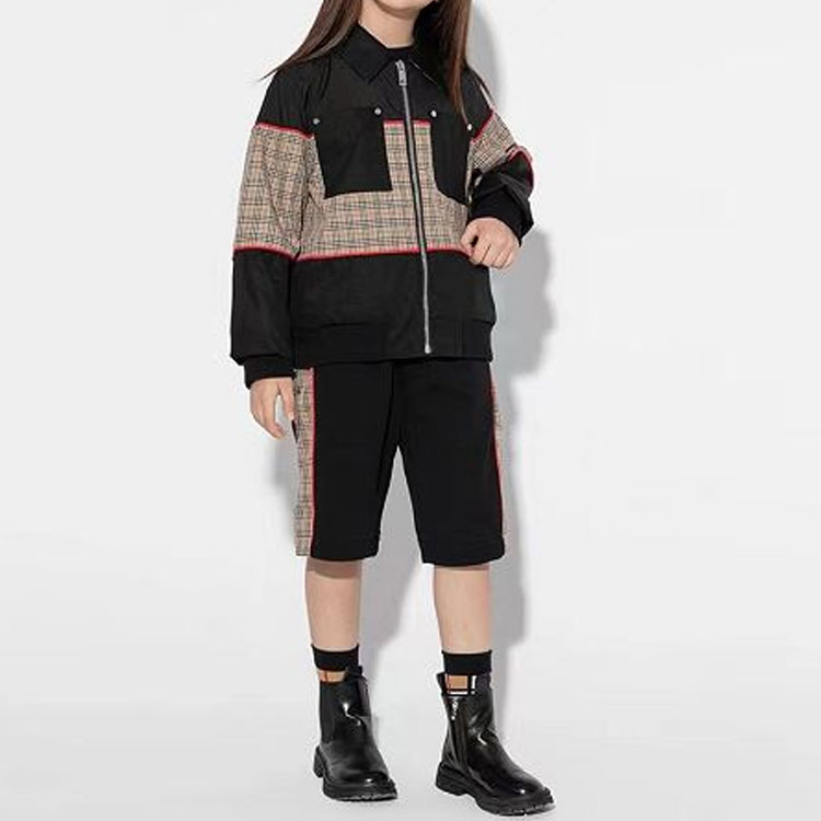 Детские шорты Burberry (черные) — фото 6