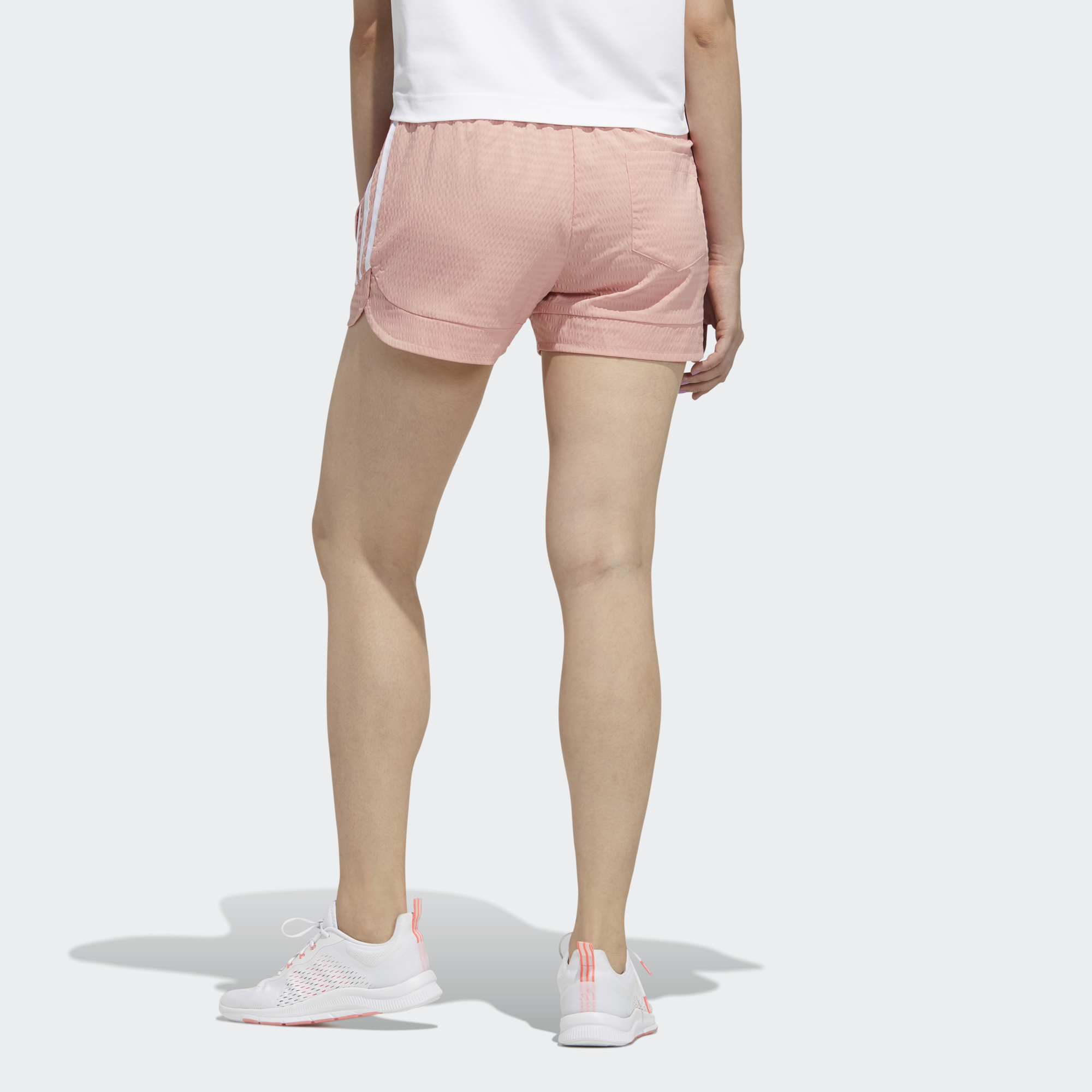 Женские adidas neo W Cs Jun Shorts (розовые) — фото 3
