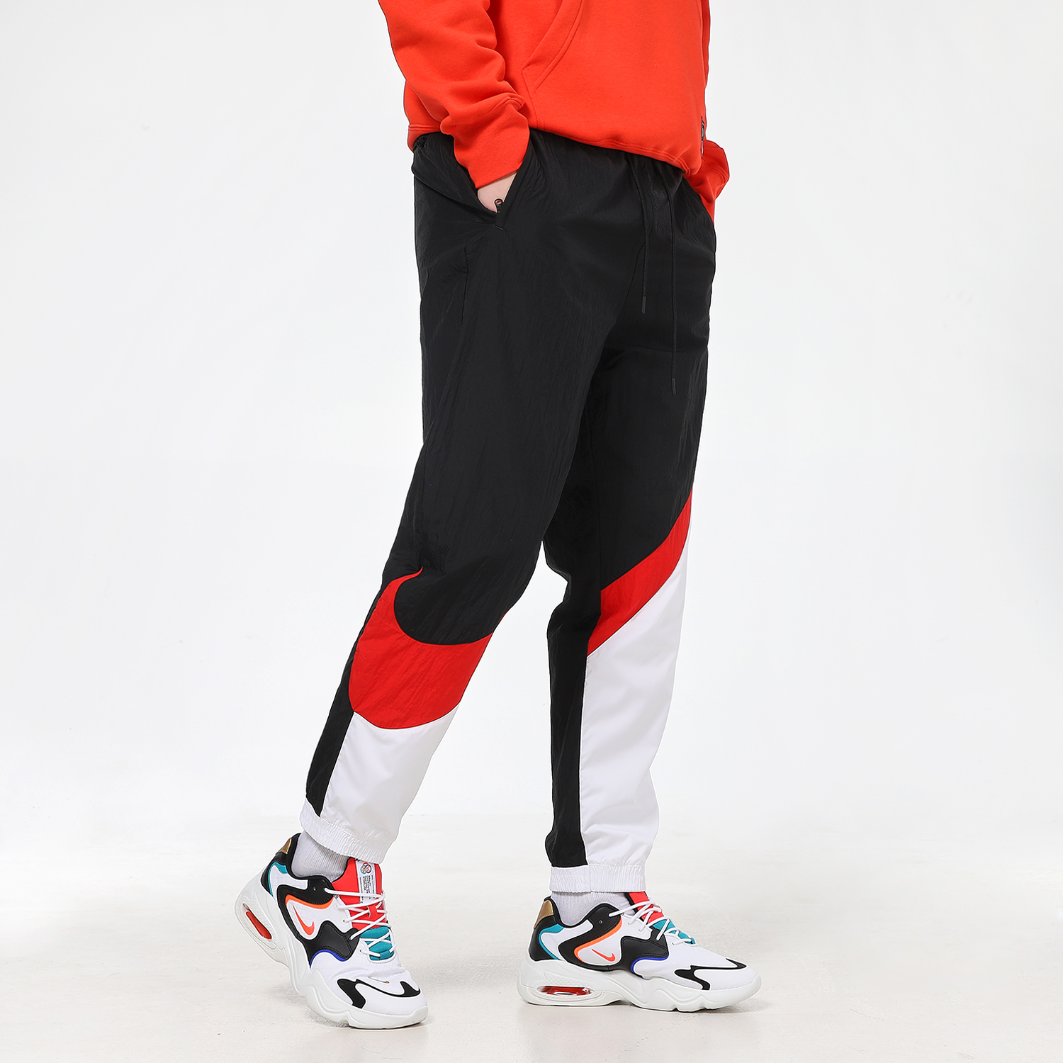 Мужские штаны Nike As M Nsw Hbr Pant Wvn Stmt (черно-белые) — фото 5