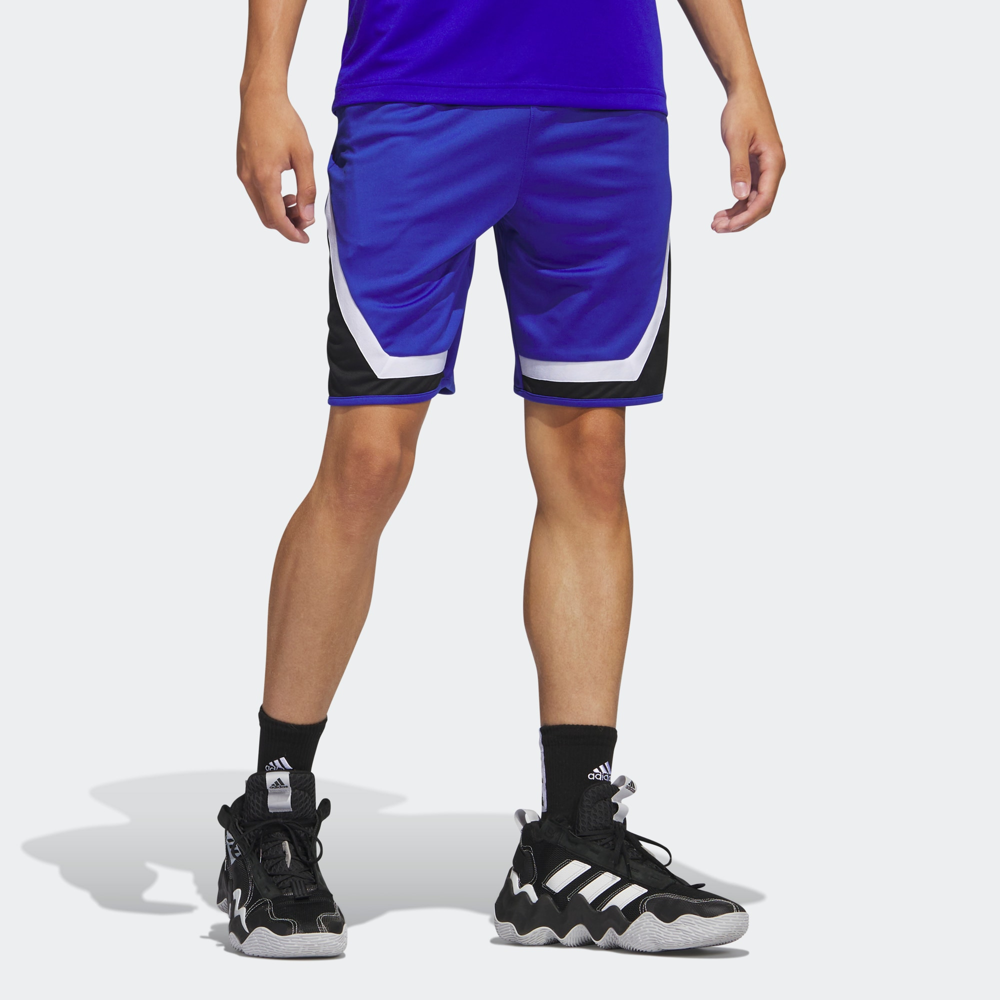 Adidas SS23 Basketball Shorts Men’s Semi Fluorescent Blue