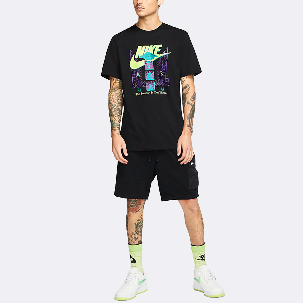 Мужская футболка Nike Alien Logo (черная) — фото 5