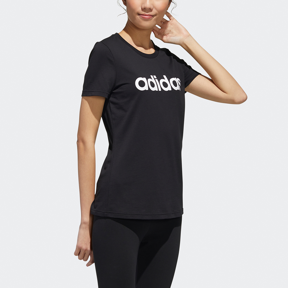 Женская футболка adidas neo (черная) — фото 5