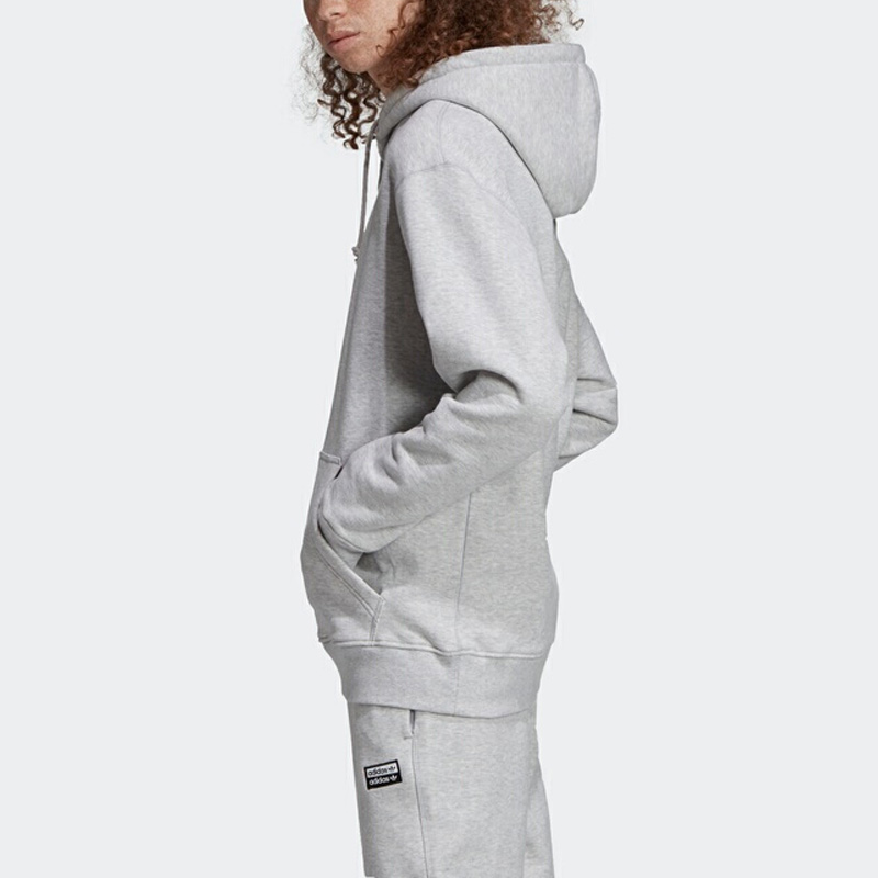 Мужское худи adidas originals (серое) — фото 5
