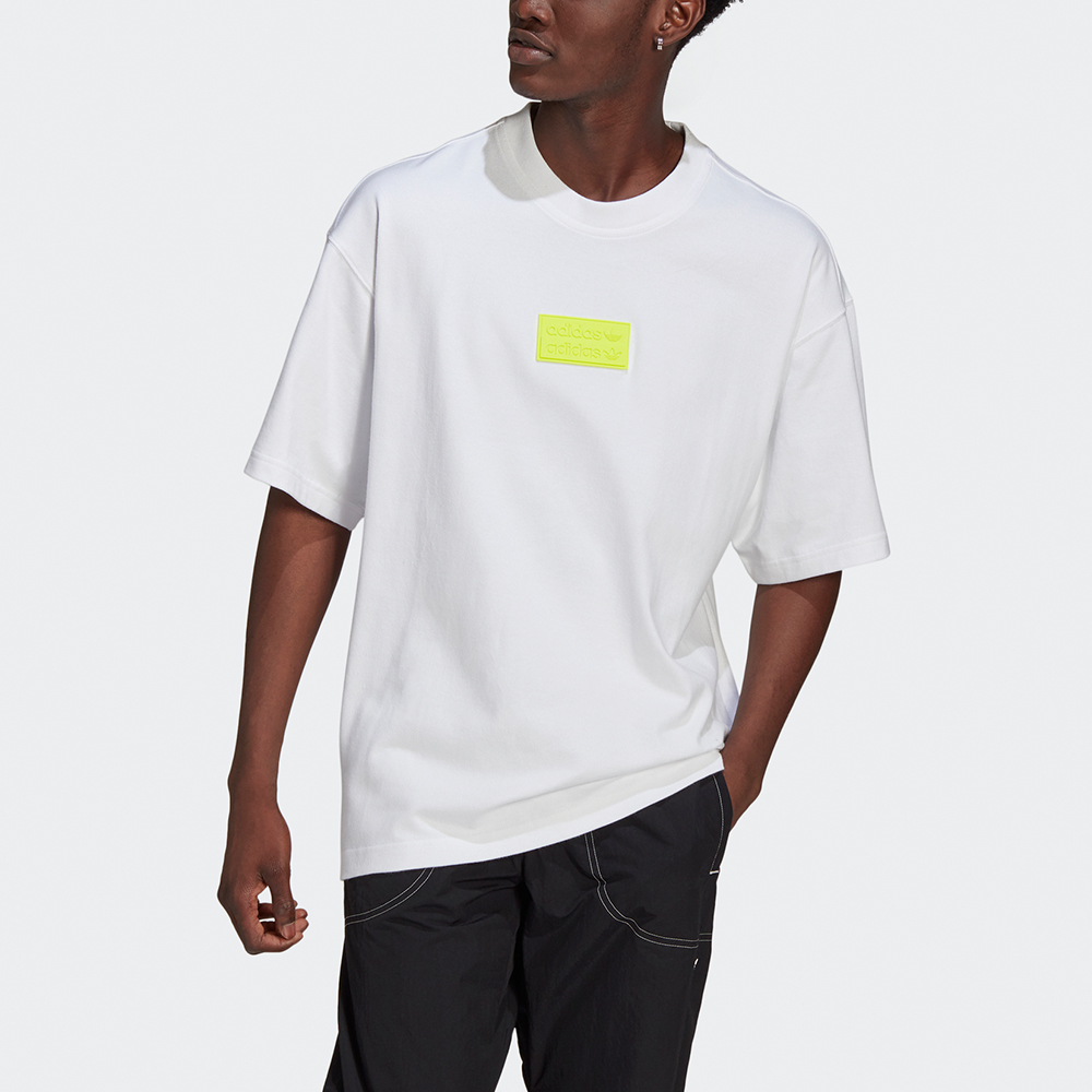 Мужская футболка adidas originals Ovsd Silicon T (белая) — фото 3