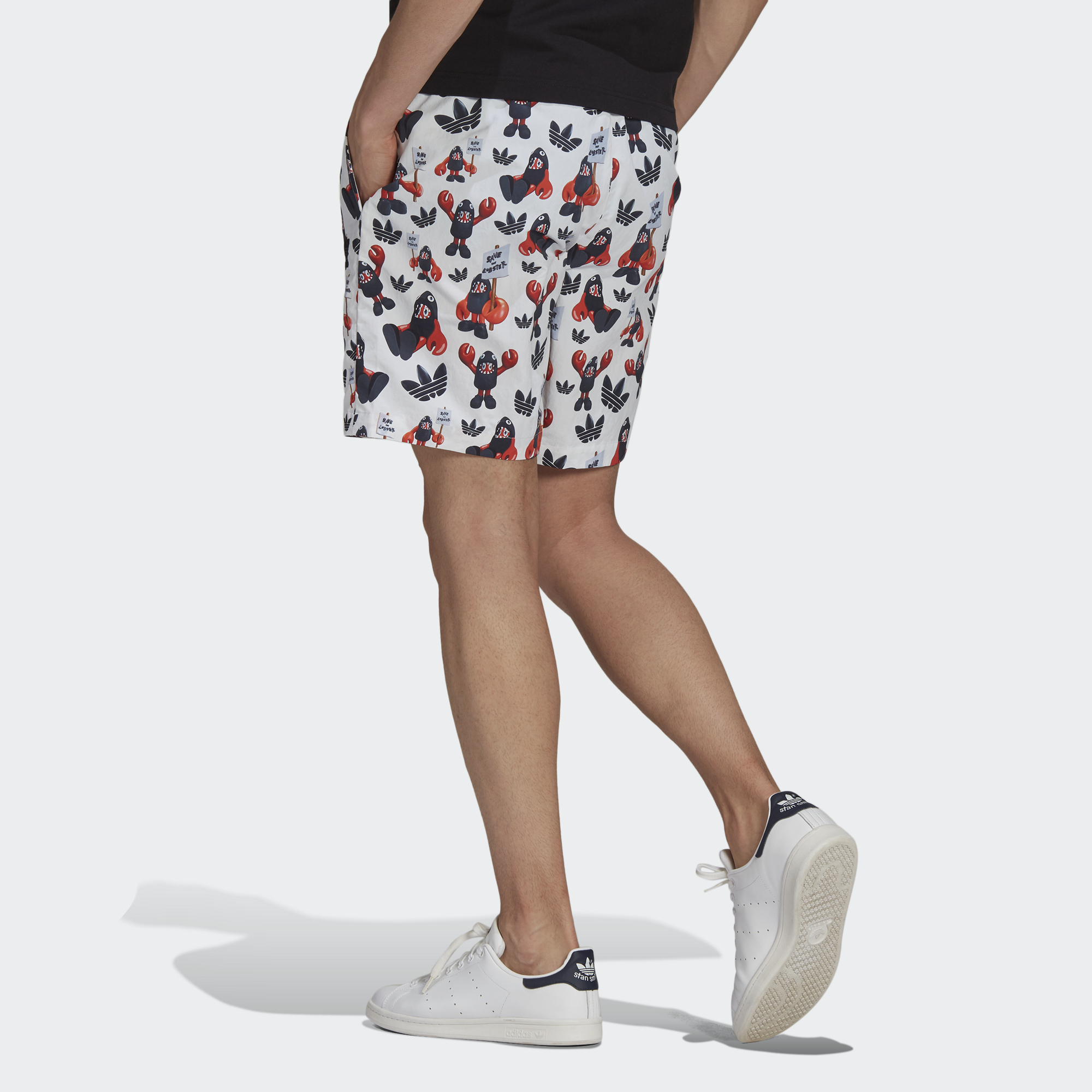 Мужские шорты adidas originals Artist Shorts (белые) — фото 4