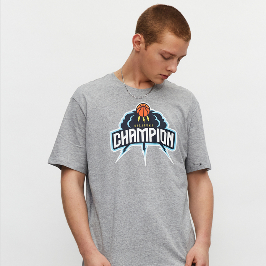 Футболка Champion Basketball Logo (белая) — фото 4
