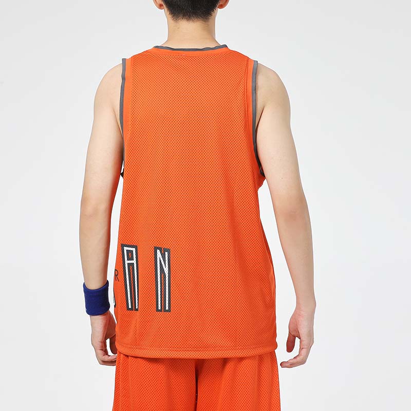Jordan Basketball Jerseys Men’s Orange Moderate Straight Fit