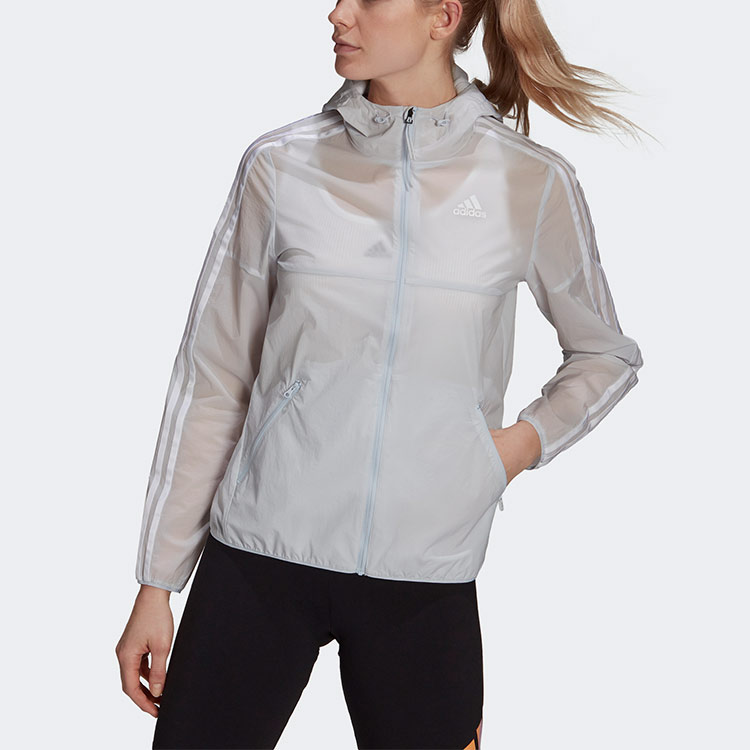 Женская куртка adidas Windbreaker (синяя) — фото 3