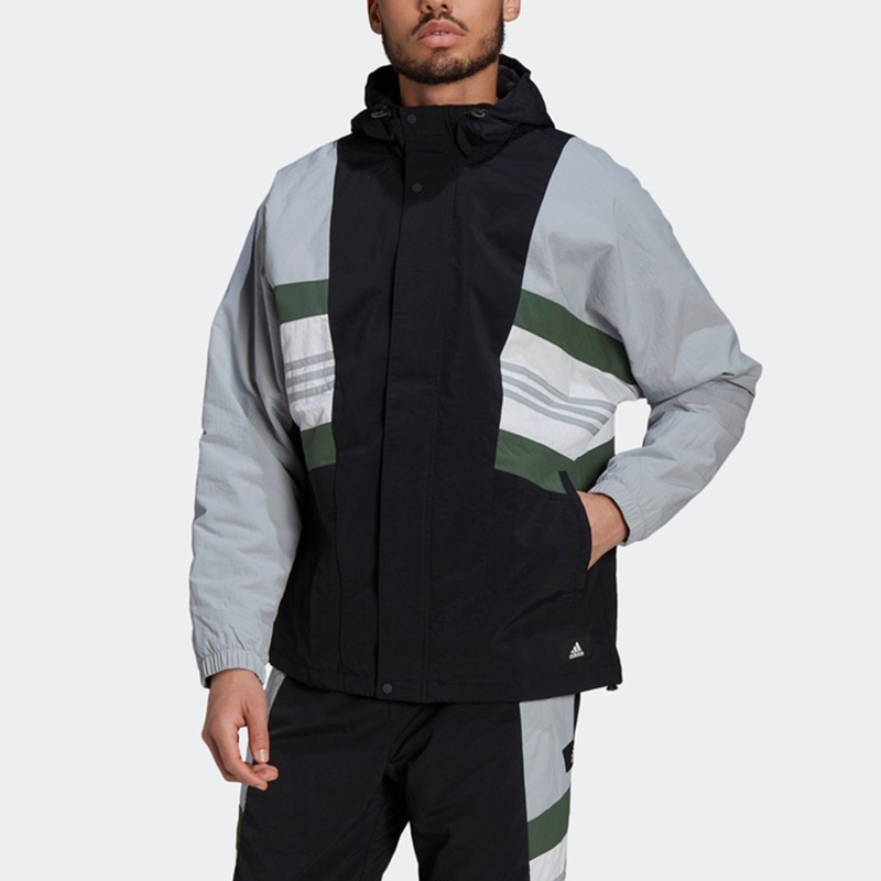 Мужская куртка adidas UB JKT CB (серая) — фото 3
