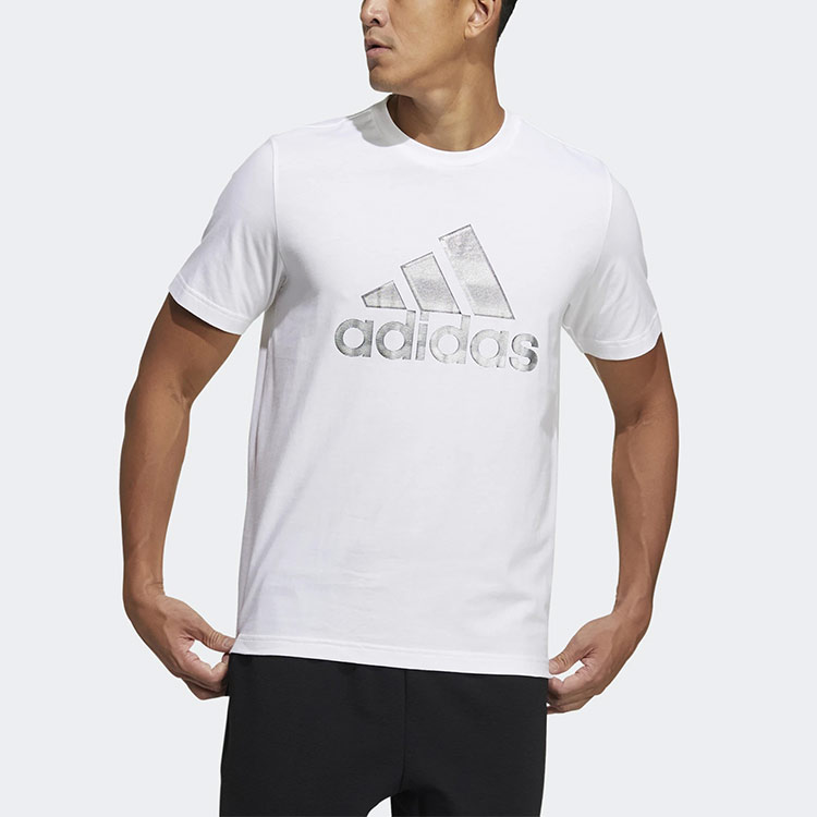 Мужские футболка adidas Logo (белая) — фото 2