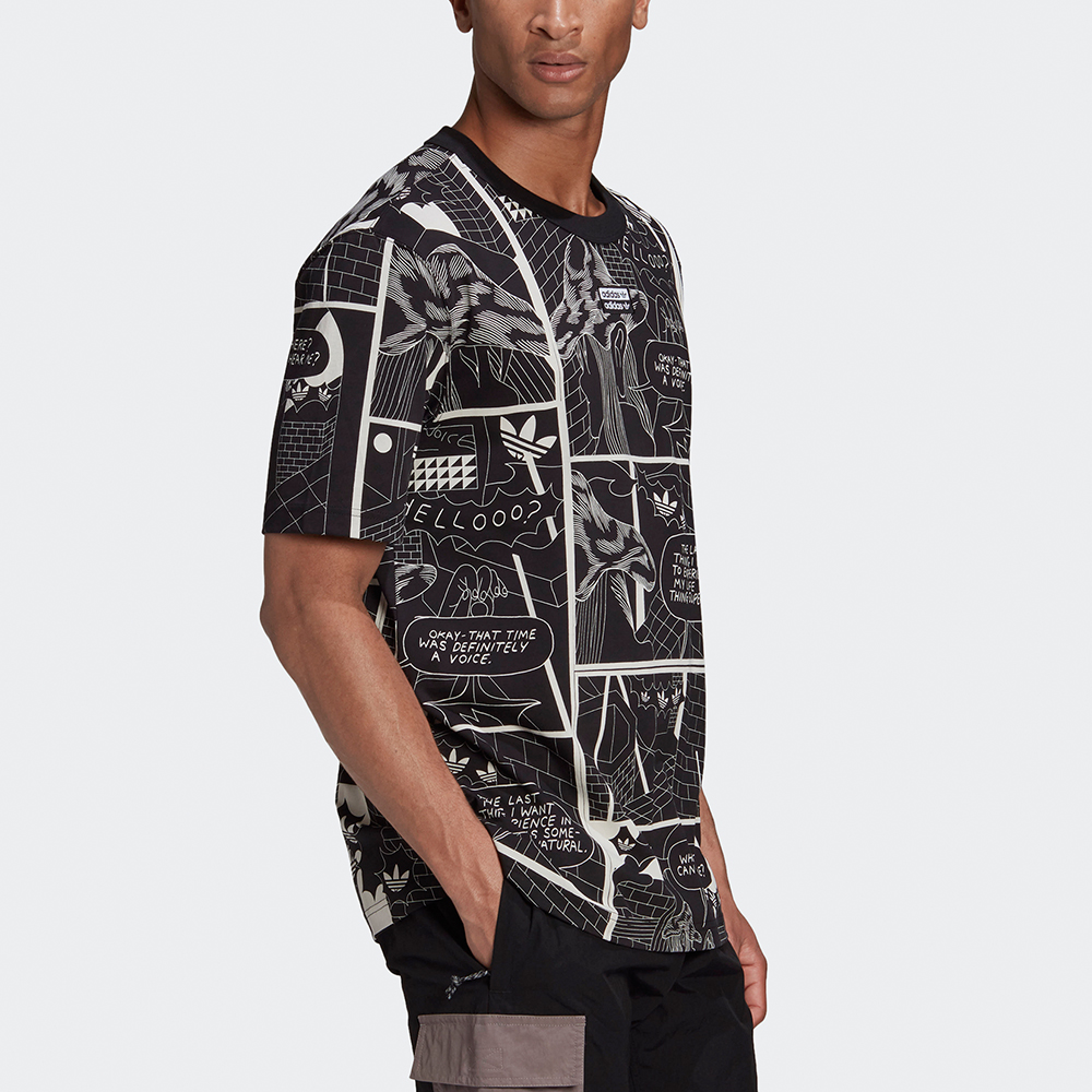 Мужская футболка adidas originals Graphic Tee (черная) — фото 5