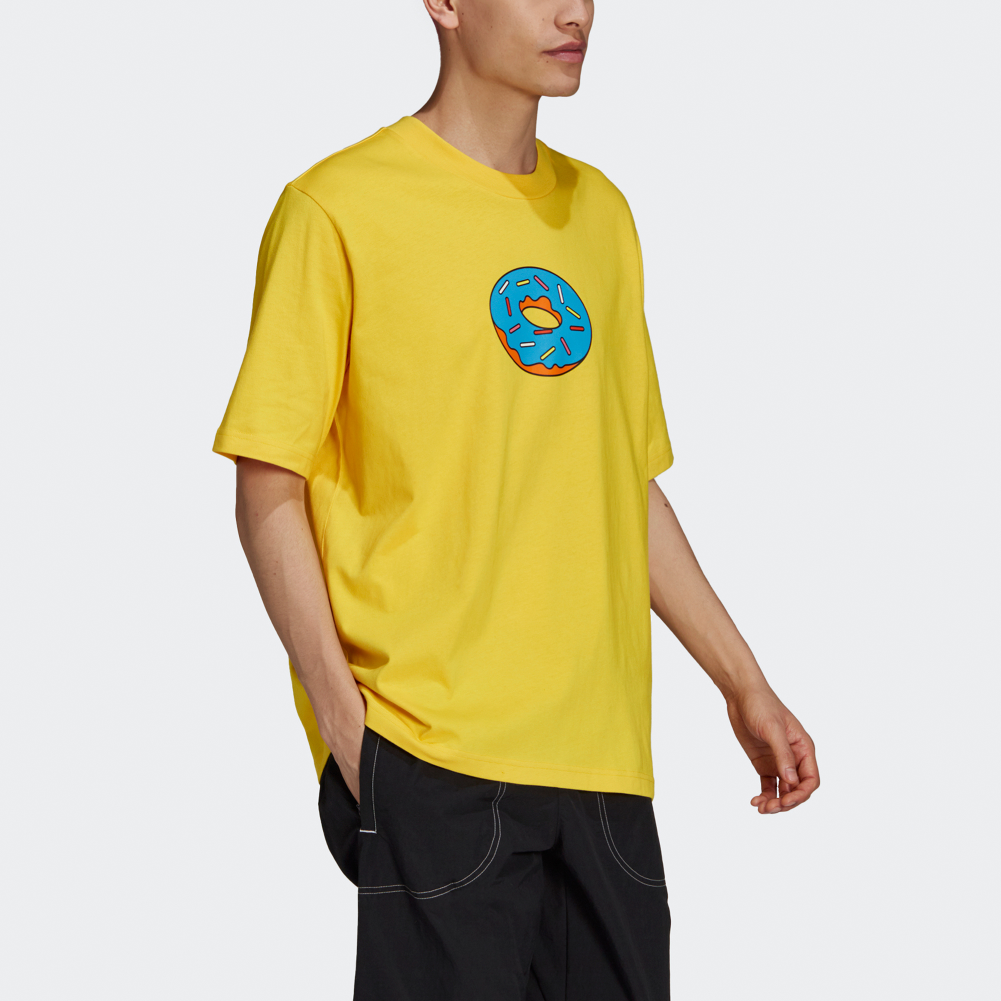 Мужская футболка adidas originals Smps Doh Tee T (желтая) — фото 4