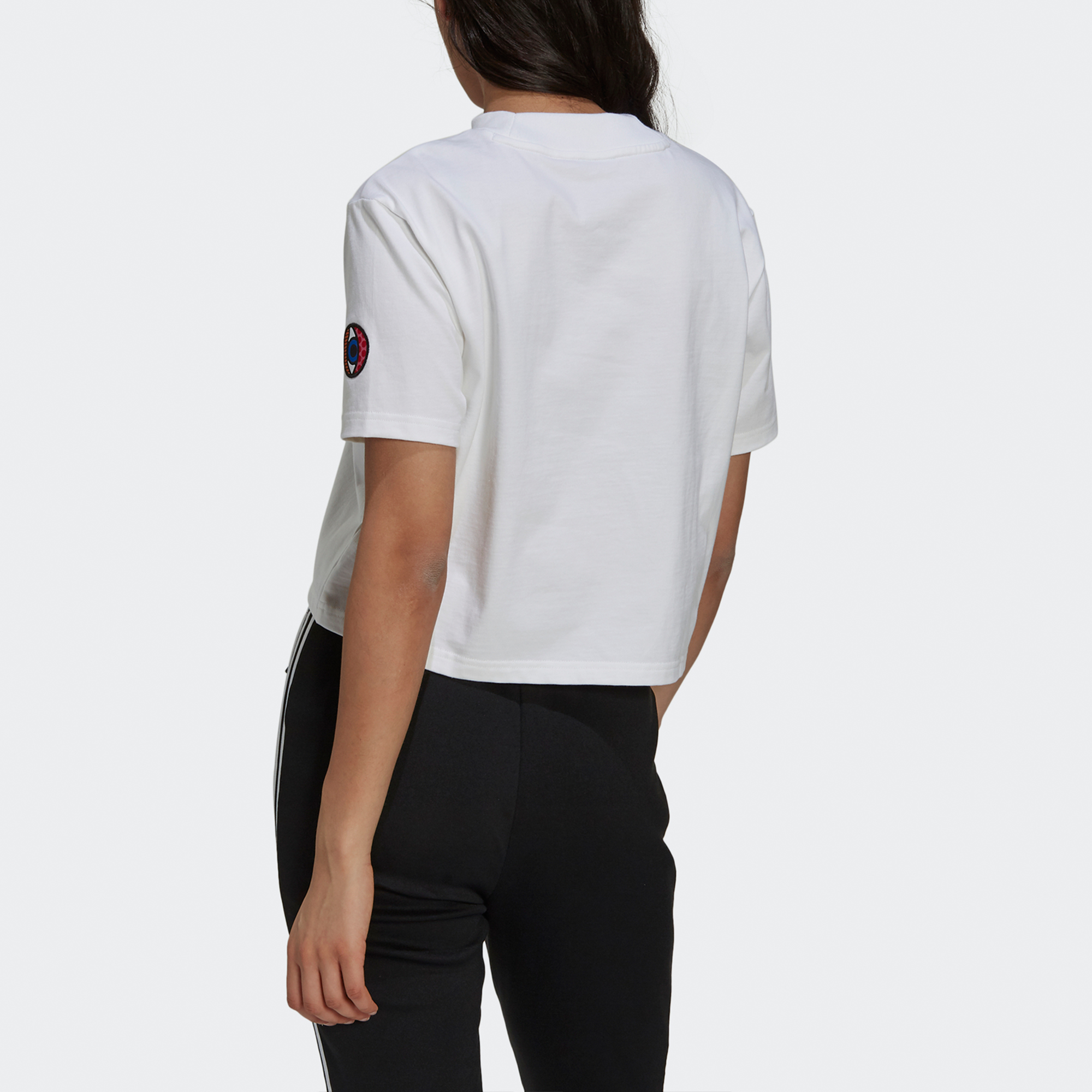 Женская футболка adidas originals Artist Short Sleeve (белая) — фото 4