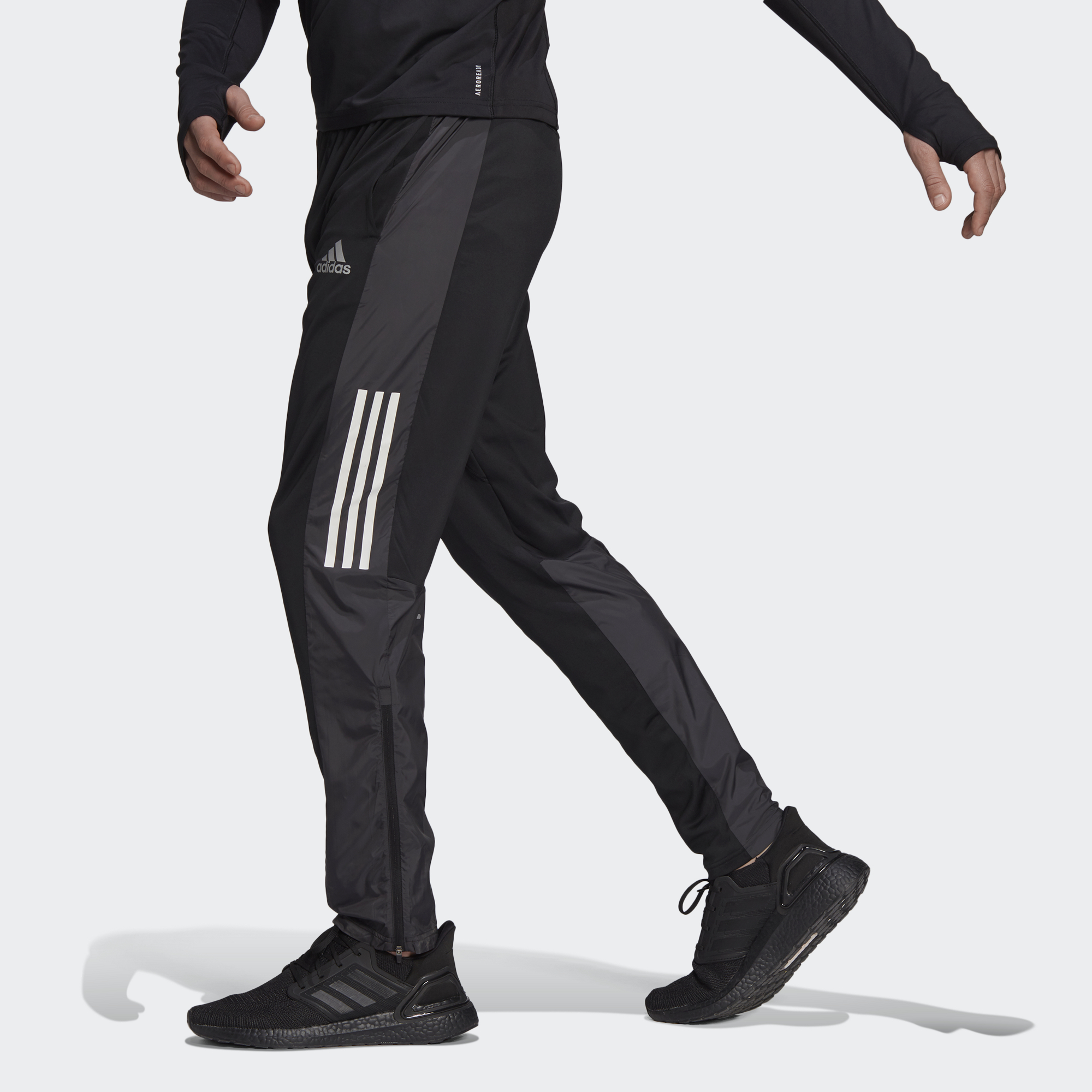 Adidas three-stripe panelled trousers