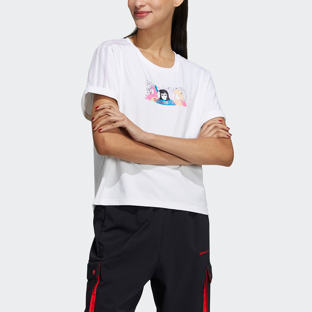 Женская футболка adidas neo T (белая) — фото 2
