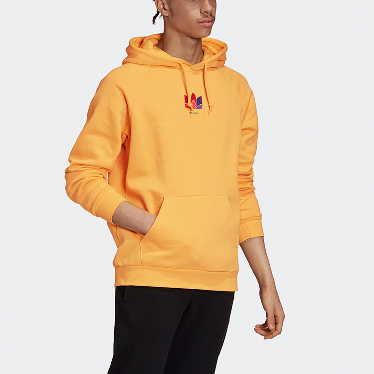 Мужское худи adidas originals 3d Trefoil Hood (золотое) — фото 5