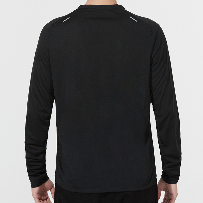 Nike Running T Shirts Men’s Black Crew Neck Moderate Straight Fit