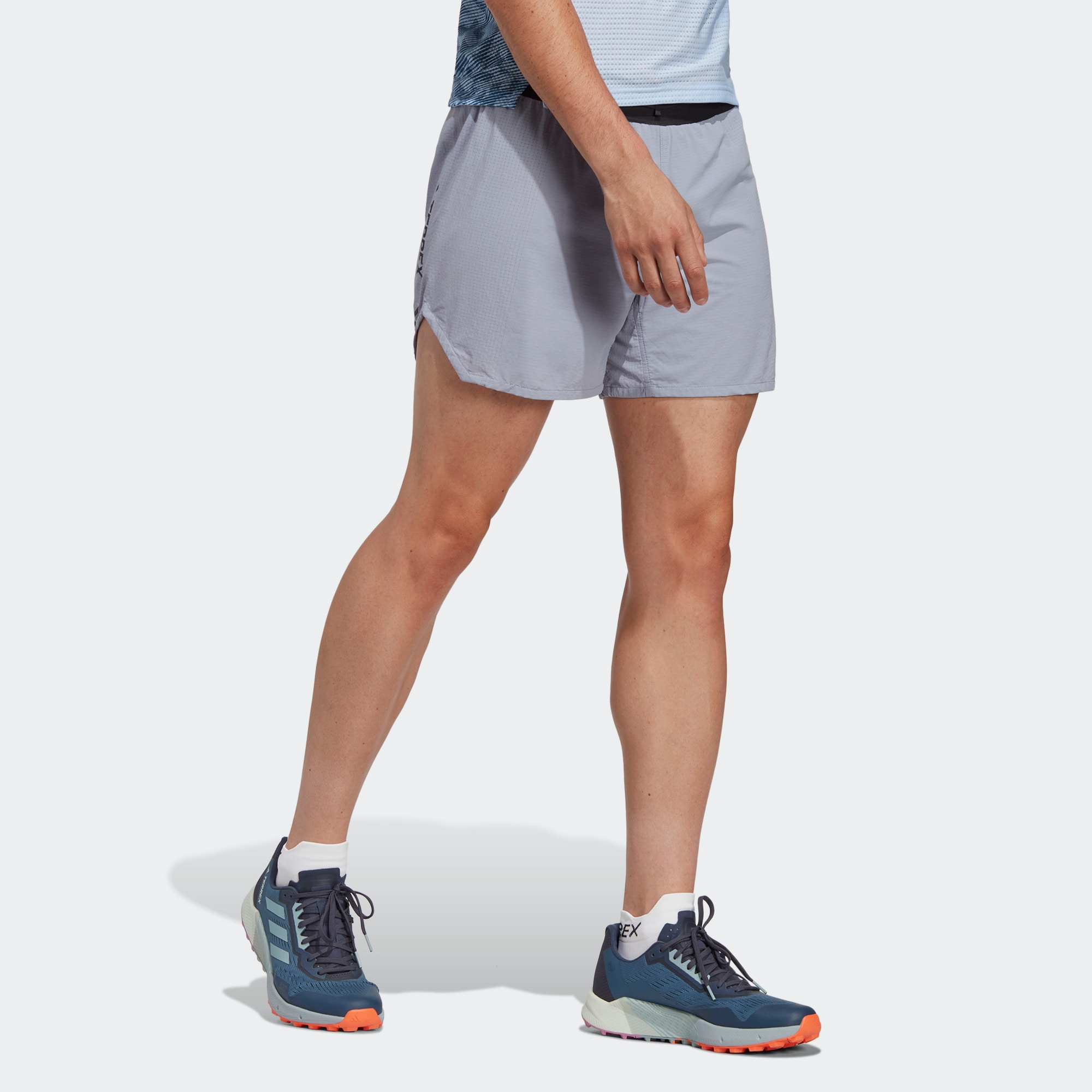 Adidas Sports Shorts Men’s Silver Gray Violet Moderate
