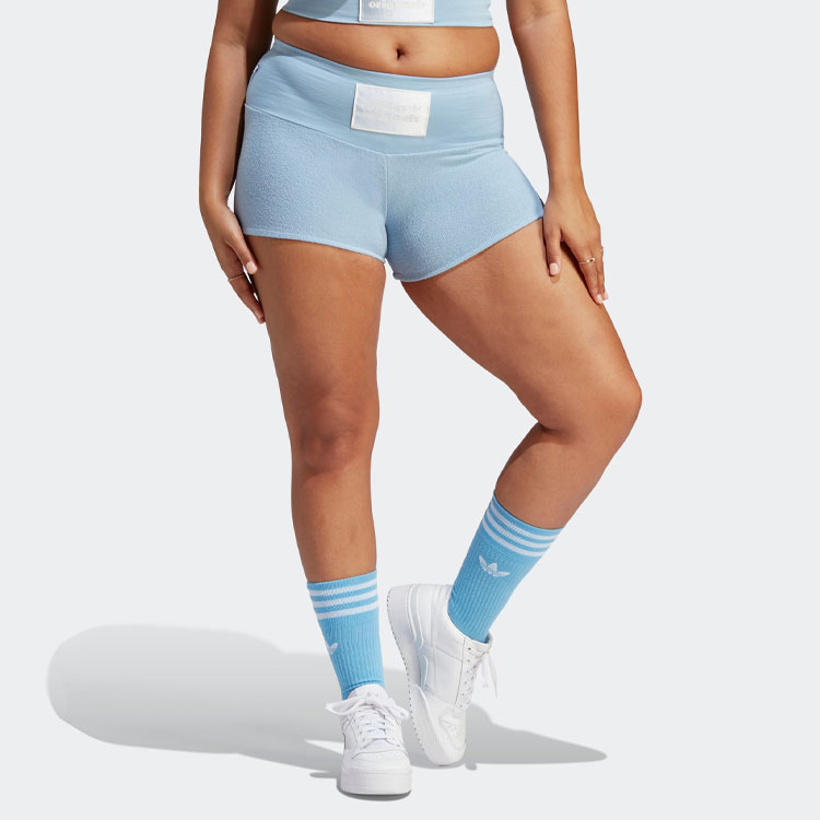 Adidas Originals Sports Shorts Women’s Sky Blue Moderate Tight Pants